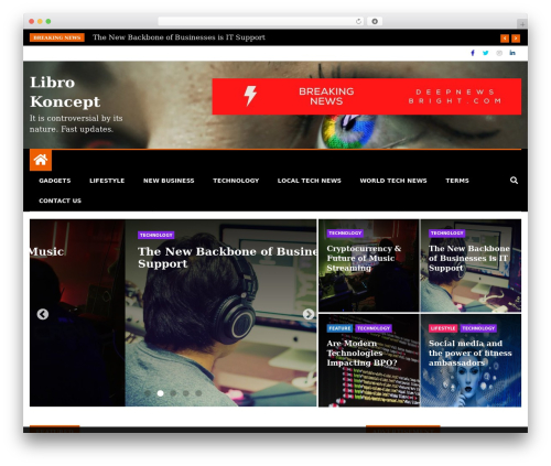 WordPress theme Ample Magazine - libro-koncept.ch