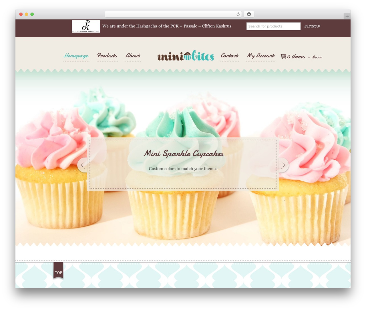 WordPress theme Cafeteria Responsive Wordpress Theme - minibitescookies.com
