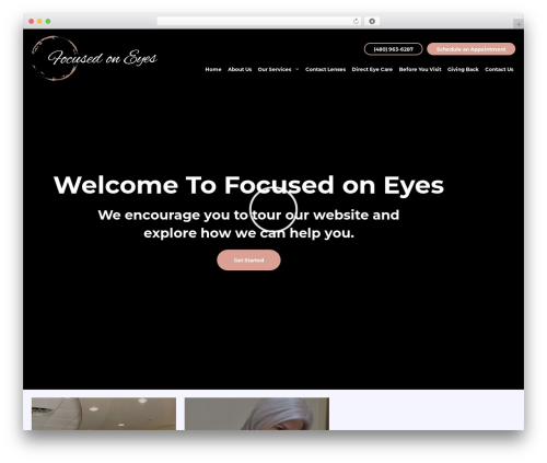 WordPress theme Premier Web Development - focusedoneyes.com