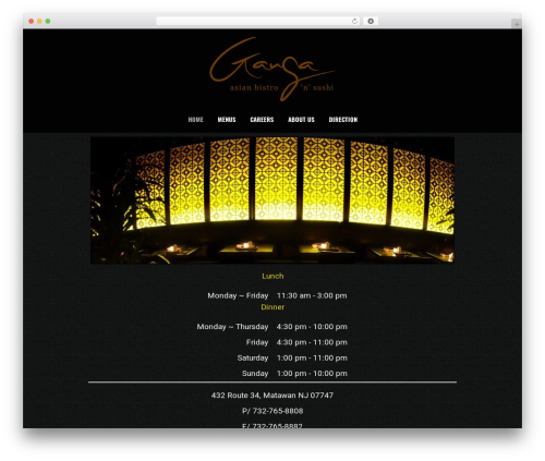 Anther theme WordPress - gangaasianbistro.com
