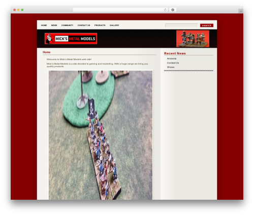 Deep Silent WordPress theme - micksmetalmodels.com