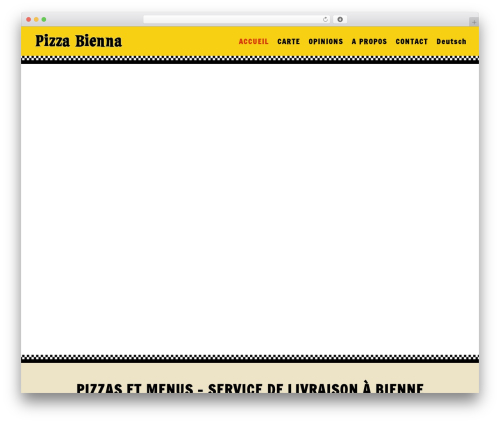Divi WordPress pizza theme - pizzabienna.ch