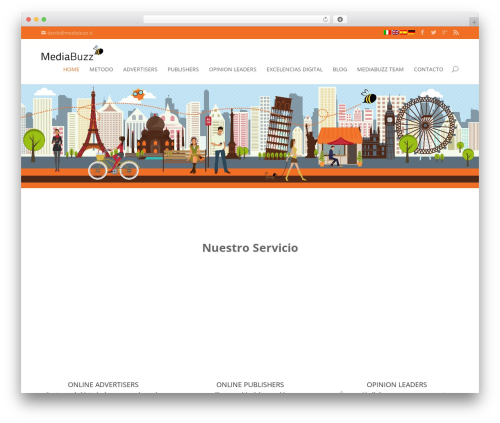 Divi WordPress theme - mediabuzz.es