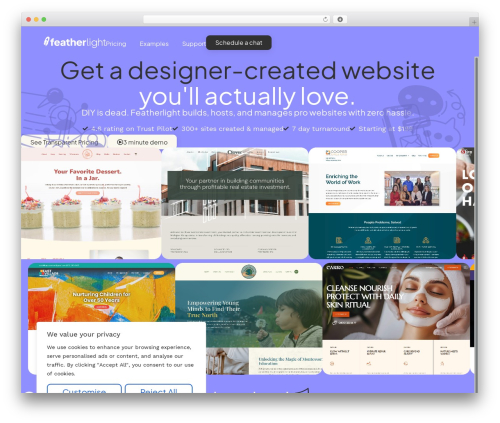 Hello Elementor theme WordPress - getfeatherlight.com
