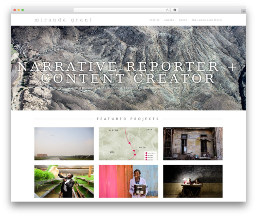 Hero WordPress theme - mirandasgrant.com