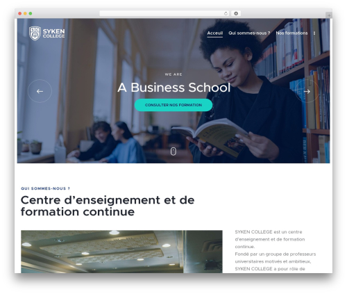 Learnify theme WordPress - syken-college.com