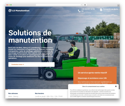 MvtCom WordPress page theme - lsmanutention.com