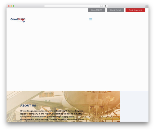 Orient theme WordPress - orientcargoagency.com