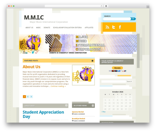 Theme WordPress Splendio - majormusicintl.org