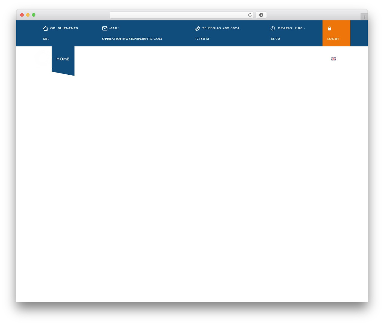 Theme WordPress Logistica - obishipments.com
