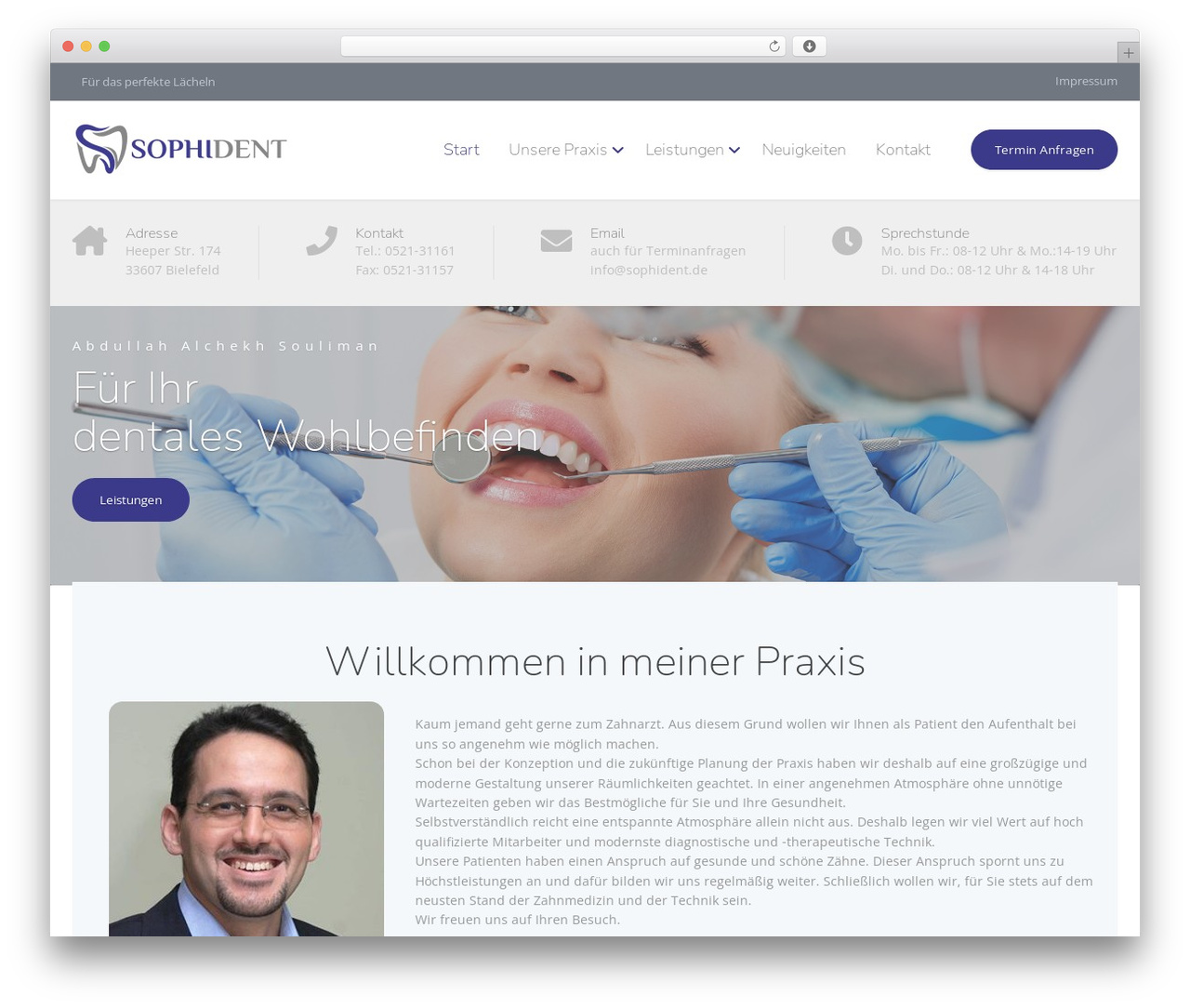 WordPress theme Physio-qt - sophident.de WordPress theme Physio-qt - sophident.de