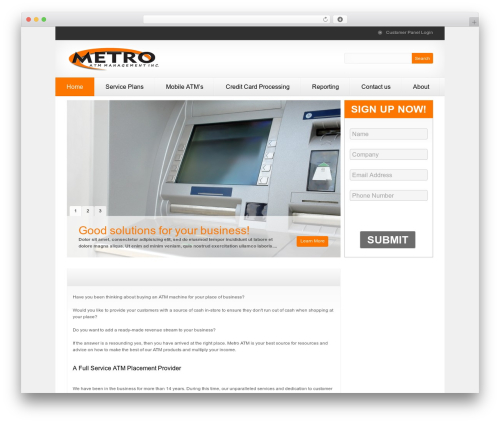 WP theme WordPress Theme Number - metroatm.net