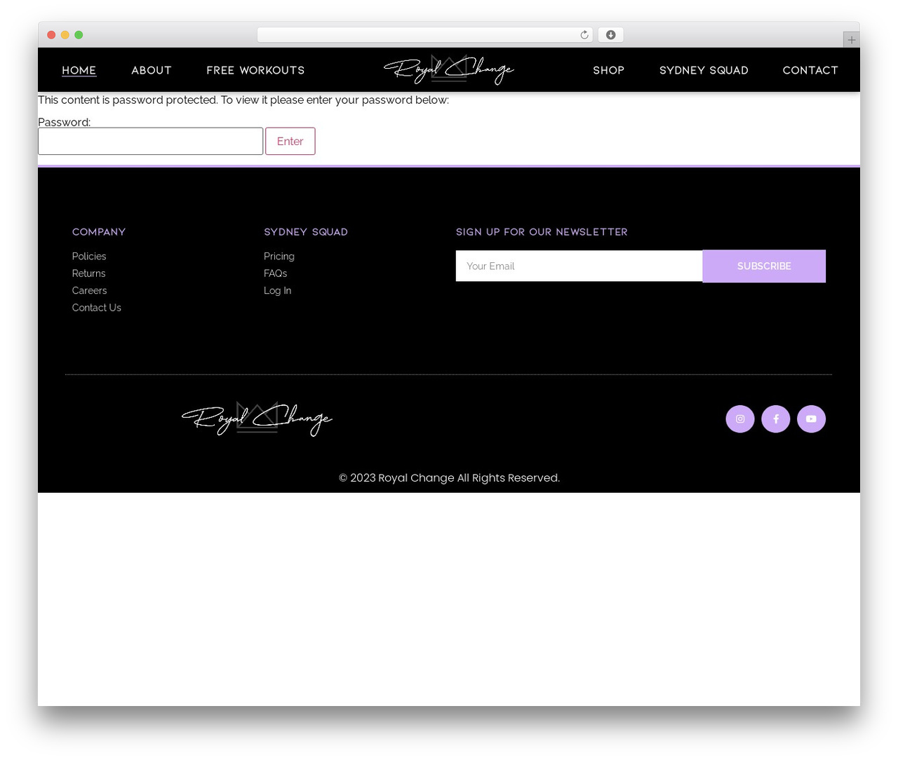WP theme Hello Elementor - royalchangeathletics.com