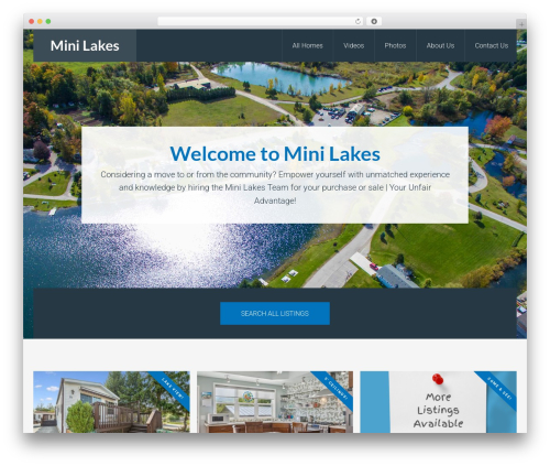 AgentPress Pro Theme WordPress theme design - wesellminilakes.com
