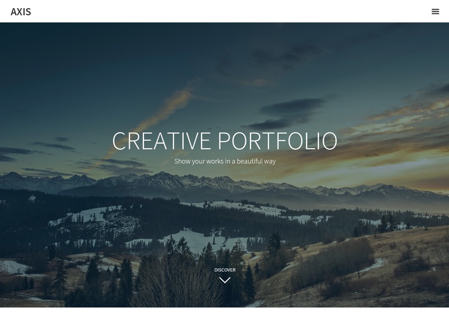 Axis WP theme personal WordPress theme by WPHunters