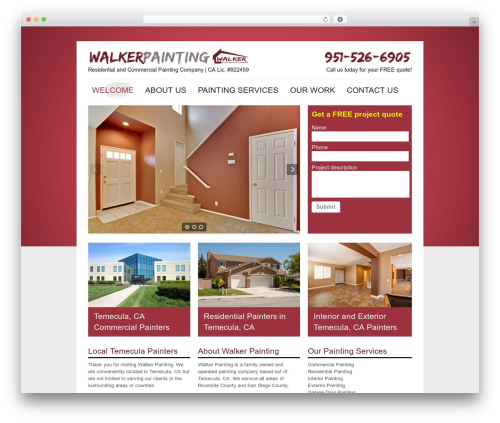 Royalslider WordPress plugin - walkerpainting.net