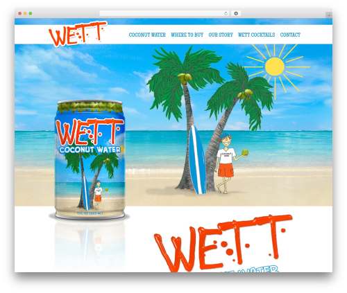 Coconuts theme WordPress - wettbrands.com