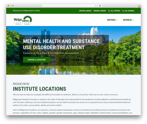 Divi best WordPress theme - ridgeviewinstitute.com