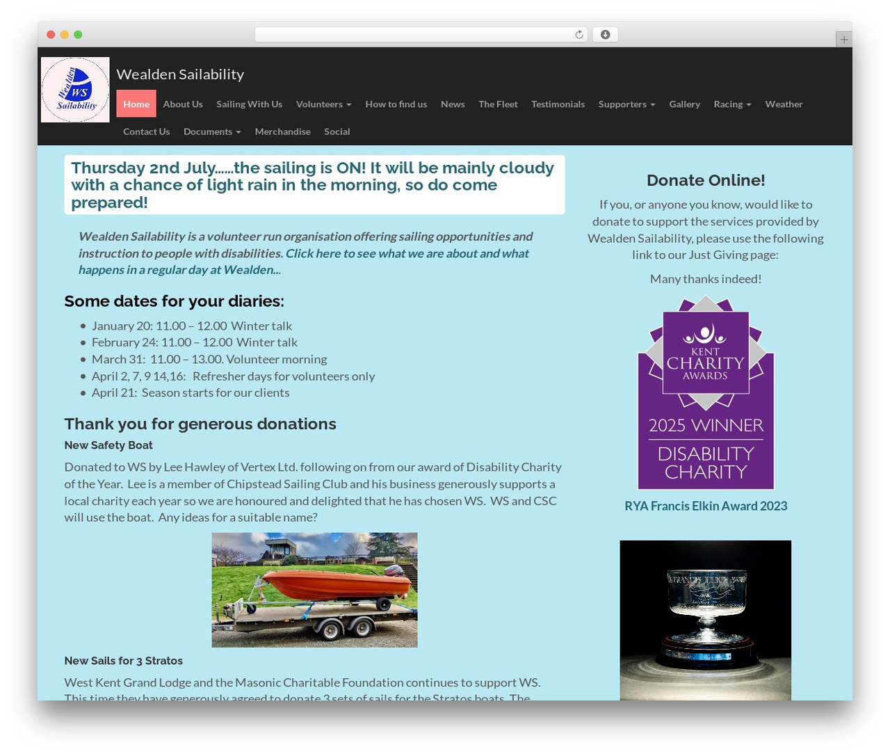 Flat Bootstrap WordPress theme design - wealdensailability.org Flat Bootstrap WordPress theme design - wealdensailability.org
