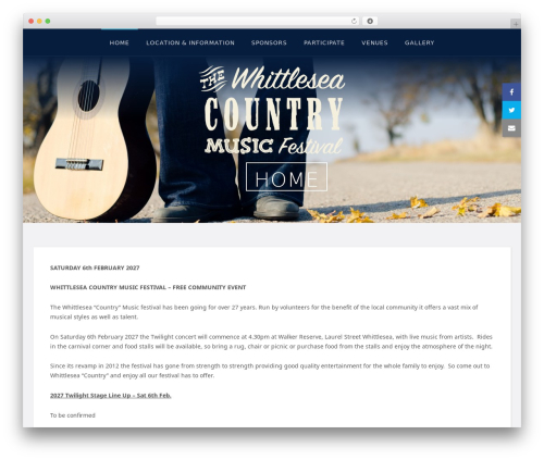 Shindig Progression WordPress theme - whittleseacountrymusicfestival.com.au