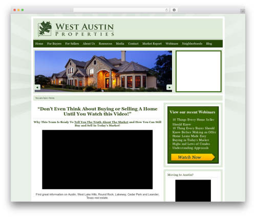 WordPress theme AgentPress - westaustin.com