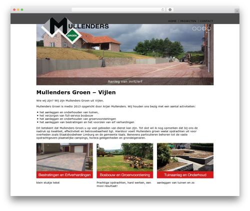 WordPress theme Basic ONE - mullenders-groen.nl