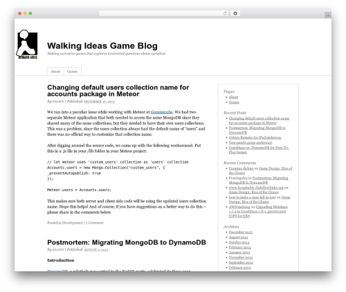 WordPress theme Buddymatic - walkingideas.com/blog
