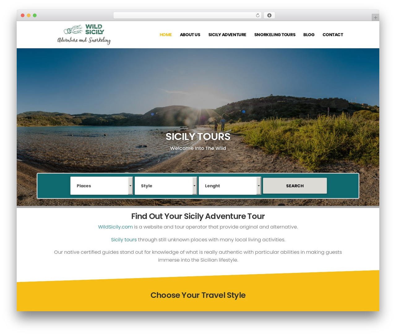 WordPress theme Divi - wildsicily.com WordPress theme Divi - wildsicily.com