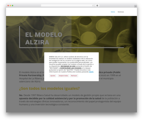 WordPress theme Divi - modeloalzira.com