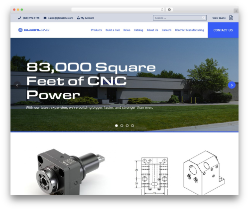 WordPress theme Global CNC Theme - globalcnc.com