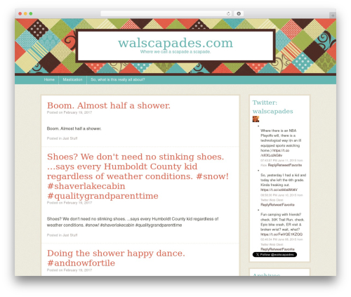 WordPress theme Patchwork - walscapades.com