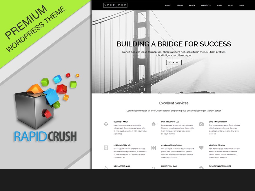 WordPress theme Simple Divine by Rapid Crush, Inc.
