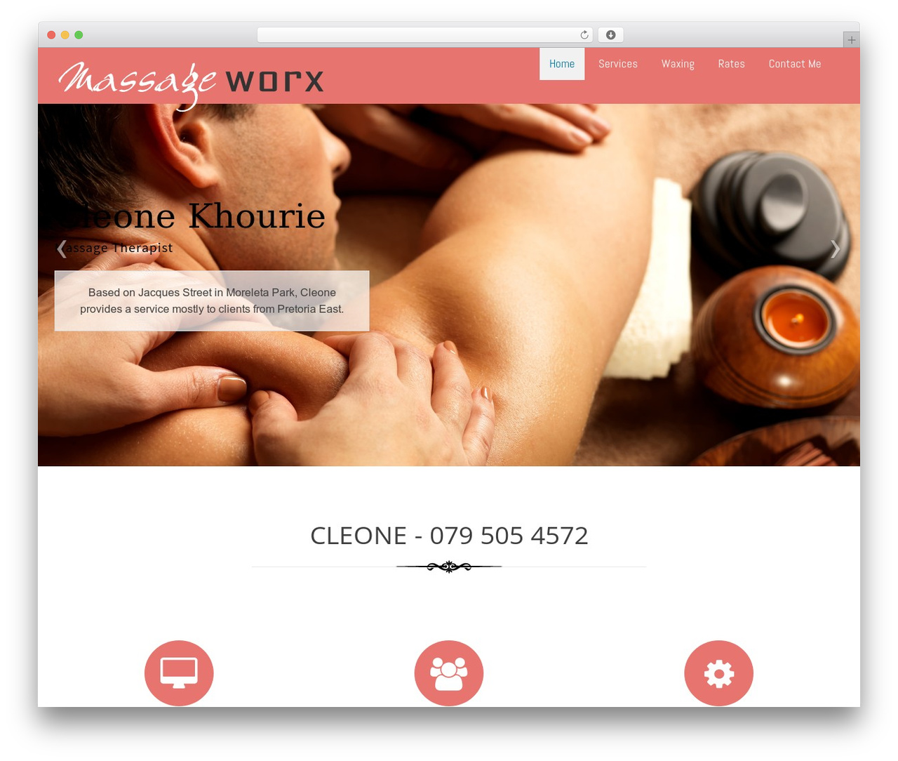 Ariwoo massage WordPress theme by Arinio Themes massageworx .za