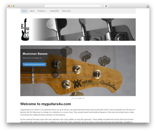 Cx menu customizer master WordPress plugin - myguitars4u.com