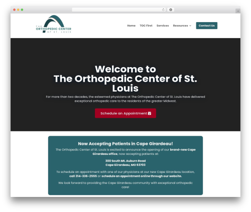 Divi WordPress theme - toc-stl.com