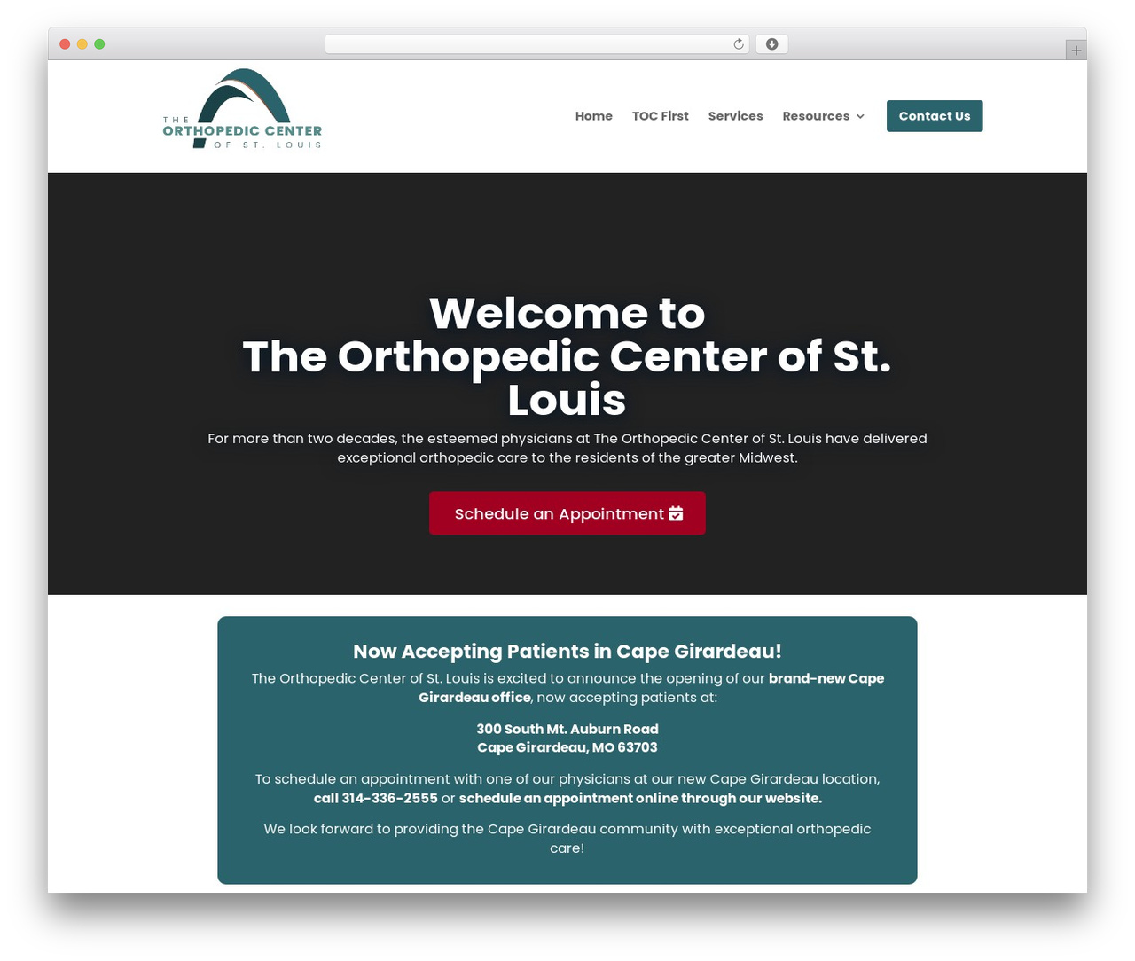 Divi WordPress theme - toc-stl.com