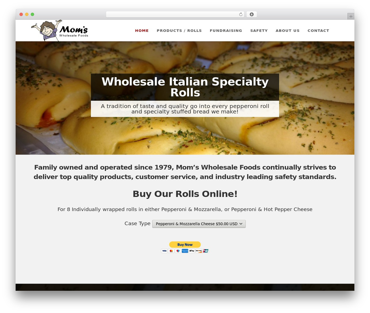 Forwardtrends Custom Theme WordPress theme design - momswholesalefoods.com