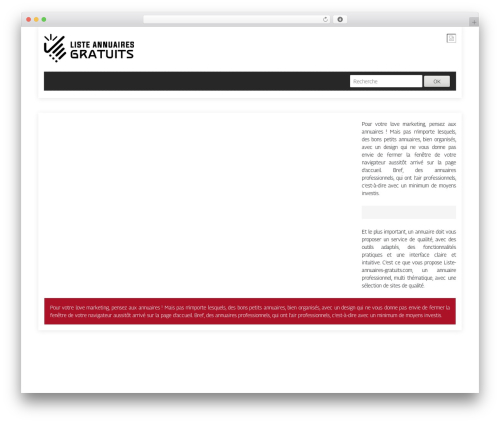 generic-site WordPress theme - liste-annuaires-gratuits.com