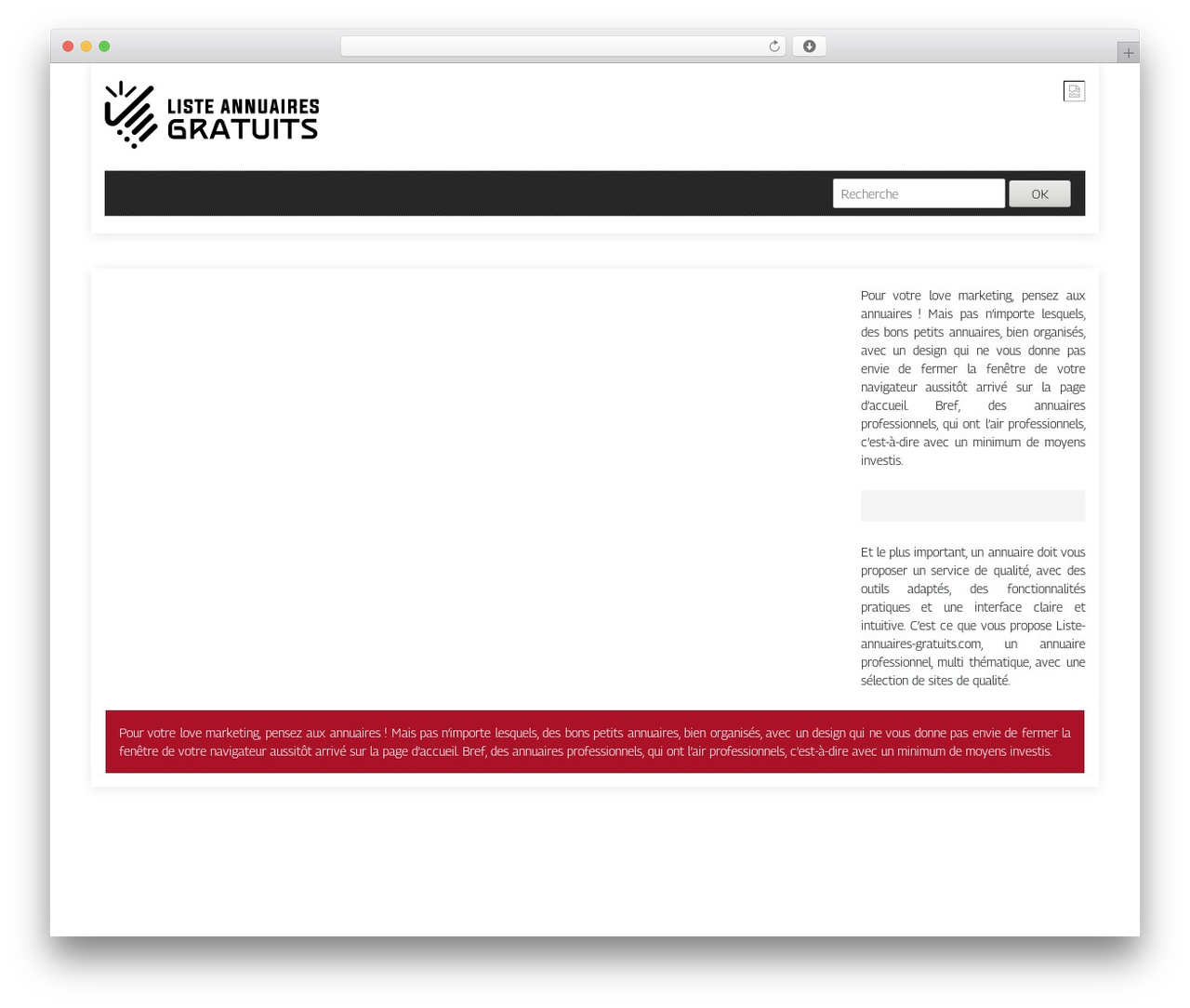 generic-site WordPress theme - liste-annuaires-gratuits.com