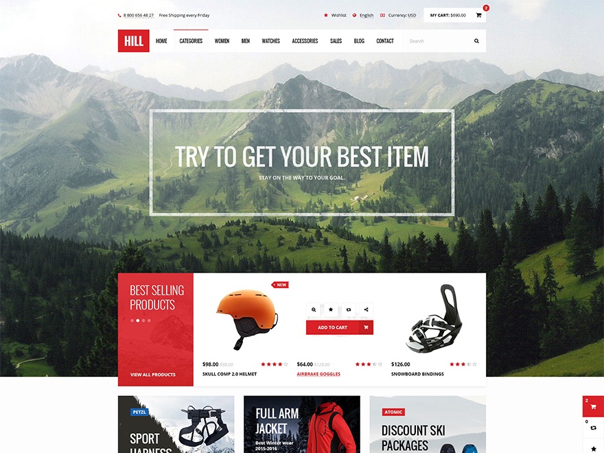 Hill WordPress ecommerce theme Hill WordPress ecommerce theme
