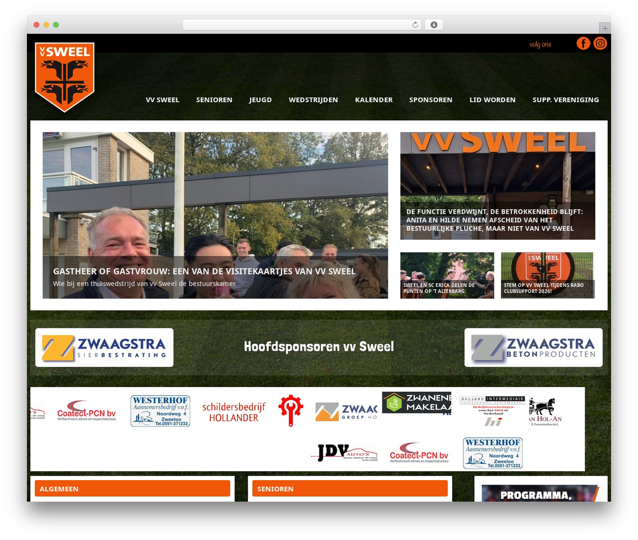 Point WordPress theme - vvsweel.nl