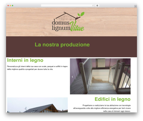 Shuttle WordPress theme - domuslignumvitae.it