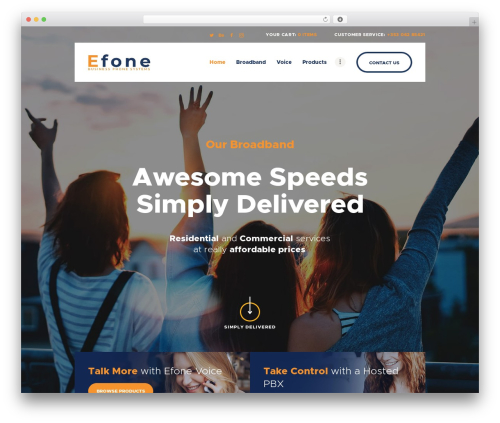 Theme WordPress MaxiNet - efone.ie