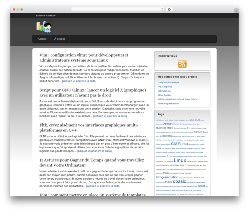 Theme WordPress Streamline WordPress Theme - asher256.com