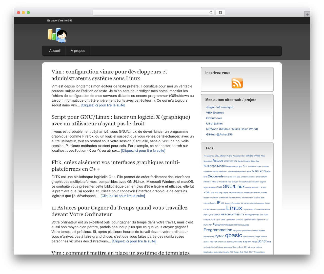 Theme WordPress Streamline WordPress Theme - asher256.com