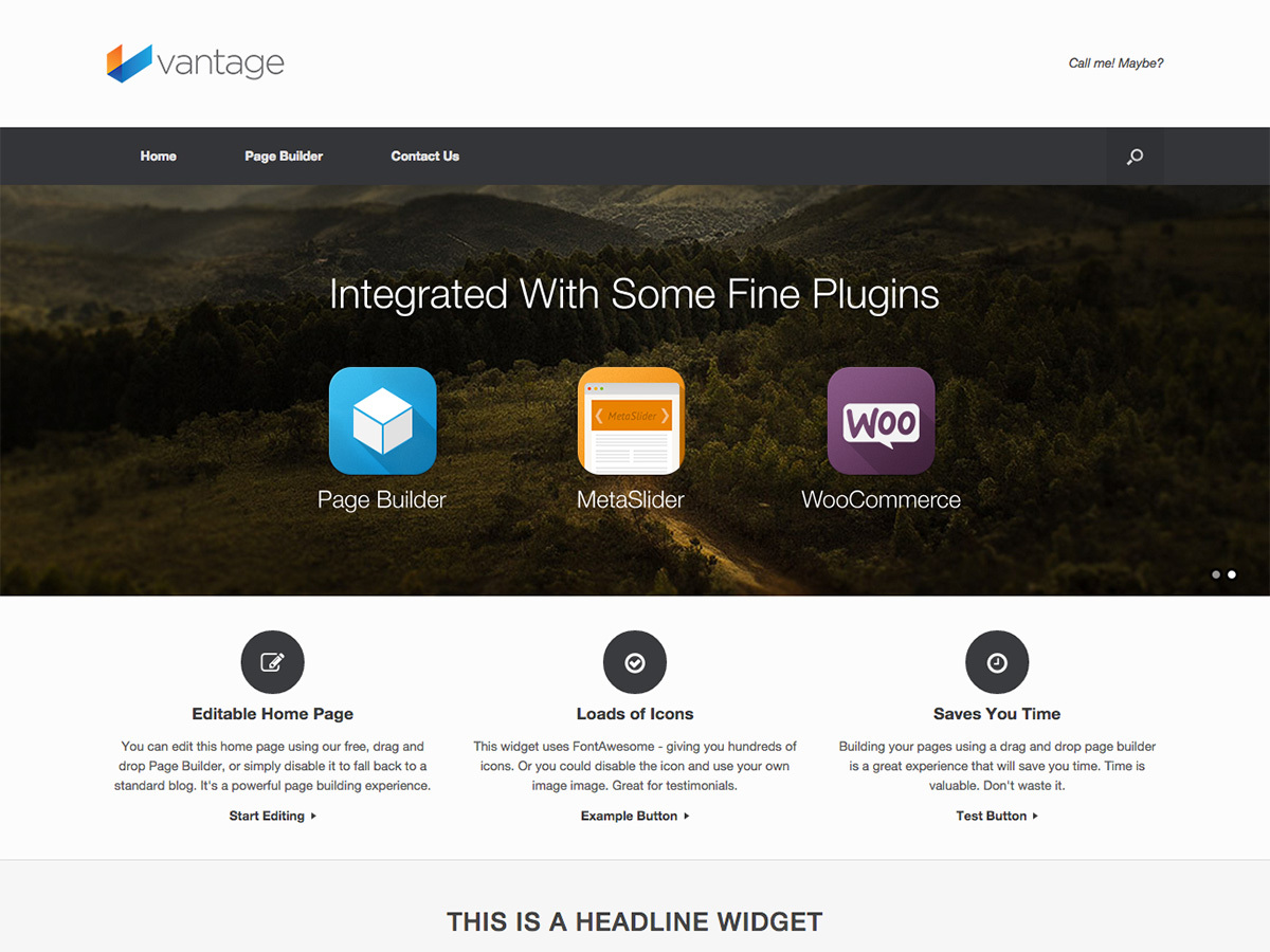 Vantage WordPress store theme Vantage WordPress store theme