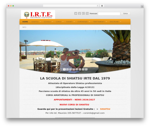 Wellness WordPress theme - massaggiosalute.org