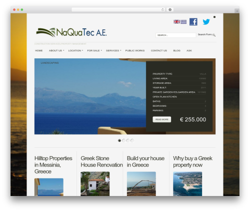 WordPress theme WordPress Theme 1422 - mygreekrealestate.com/en