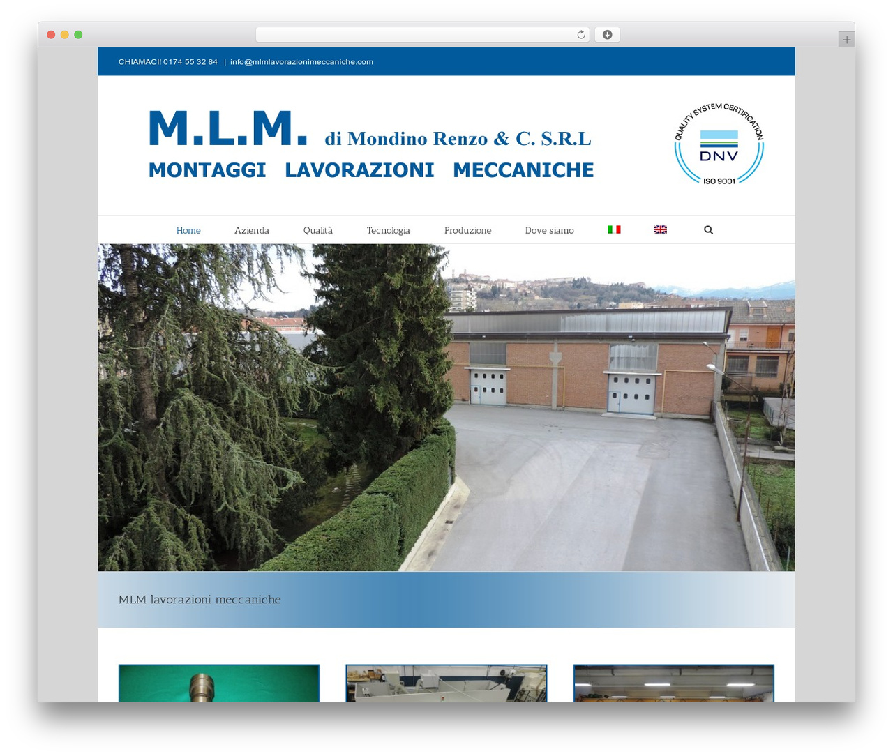 WordPress theme Avada - mlmlavorazionimeccaniche.com