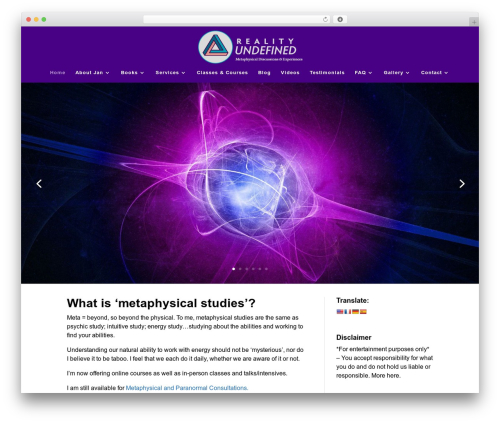 WordPress theme Divi - metaphysical-studies.com